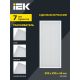 LIGHTING PRO Светильник светодиодный ДВО 1071 18Вт 3000К IP40 595х295мм призма IEK, изображение 5