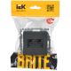 BRITE Розетка компьютерная двойная RJ45 кат.6 РК11-2-БрГ графит IEK, изображение 2