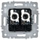 BRITE Розетка компьютерная двойная кат.5E RJ45 РК10-2-БрБ белый IEK, изображение 5