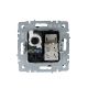 BRITE Розетка двойная RJ11+RJ45 кат.5E РК/Т12-БрШ шампань IEK, изображение 2