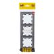 BRITE Рамка 3-местная РУ-3-БрС сталь IEK, изображение 4