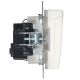 BRITE Розетка 1-местная с заземлением с защитными шторками и крышкой 16А IP44 РСбш10-3-44-БрБ белый IEK, изображение 3