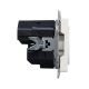 BRITE Розетка 1-местная с заземлением с защитными шторками 16А с USB A+C 18Вт РЮш11-1-БрЖ жемчуг IEK, изображение 4