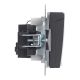 BRITE Розетка 1-местная с заземлением с защитными шторками и крышкой 16А IP44 РСбш10-3-44-БрГ графит IEK, изображение 6
